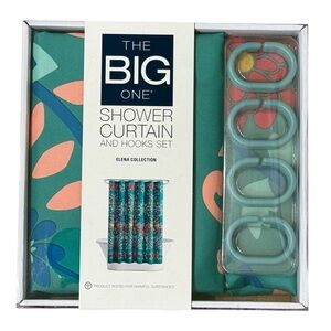 The Big One Elena Collection Floral Shower Curtain Set